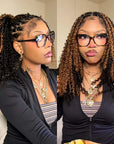 QVR Brown Highlight Crochet Hair Small Kinky Curly