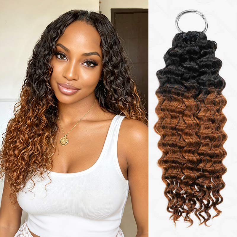 QVR #T1B/30 Water Wave Human Hair Crochet Braids – QVR Hair