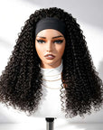 QVR New Water Wave Headband Wig 100% Human Hair Glueless Wigs for Women