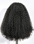 QVR Hair Twist Curly Headband Wig 100% Human Hair Glueless Wigs for Women