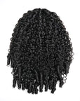 QVR Drawstring Ponytail Extension Burmese Curly Human Hair Ponytail Hairstyle