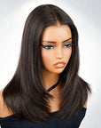 QVR Straight 9x6 Layered Short Human Hair Wig Wear and Go Glueless Bob Wig for Black Women