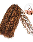 QVR Burmese Kinky Curly Feather Crochet Human Hair Highlight