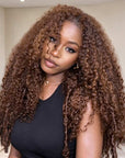 QVR Burmese Curly Feather Crochet Human Hair Highlight