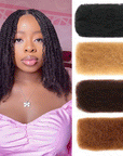 QVR Brazilian Remy Hair Afro kinky Bulk Human Hair For Braiding Dreadlock Hair