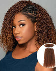 brown afro kinky bulk human hair