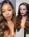 qvr human hair lace wigs fb30 highlights style