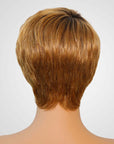 chic short pixie cut wigs for black women, ombre blonde