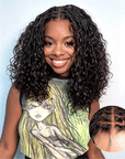 QVR Knotless Boho Braid 5X5 Lace Closure Wig with Braided Top Wear To Go Virgin Human Hair Wigs
