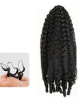 QVR Loose Deep Wave Feather Crochet Human Hair with Spring Curl Ends Machine Made Crochet Weave Hair Extensions
