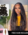 B3G1|QVR Deep Wave Boho Knotless Braids Human Bulk Hair