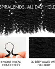 QVR Water Deep Wave Feather Crochet Human Hair Natural Black Miracle Knots Crochet Weave Hair Extensions