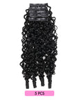 QVR Burmese Curly PU Clip In Hair Extensions 9PCS 5PCS Volumizer Human Hair
