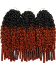 QVR Burmese Curly Feather Crochet Human Hair