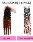 QVR Burmese Curly Feather Crochet Human Hair