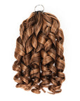 QVR French Curl Feather Crochet Human Hair Highlight