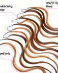 QVR Body Wave Feather Crochet Human Hair Highlight