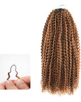 QVR Invisible Afro Kinky Curly Feather Crochet Hair Highlight
