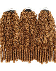 QVR Burmese Curly Feather Crochet Human Hair Highlight