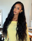QVR Body Wave Crochet Hair Natural Black Machine Made Feather Human Hair Extension