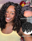 QVR Burmese Curly 5X5 Lace Closure Wig Ready To Go Design Virgin Human Hair Wigs