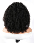 QVR Kinky Curly Headband Wig 100% Human Hair Glueless Wigs for Women