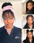QVR Natural Black Afro kinky Bulk Hair Extensions For Braiding Dreadlock Human Hair