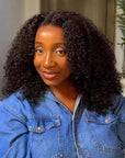 QVR Burmese Curly 13X4 Lace Front Wig Wear To Go 4Pre Design Virgin Human Hair Wigs