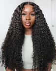 qvr hd lace wigs natural curly human hair wig for black women