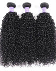 3 bundles jerry curly machine weft human hair weaves