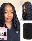 Buy One Get One|QVR Natural Black Afro Kinky Bulk Human Hair
