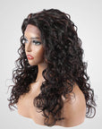 qvr wigs curly wig with black highlights for natural black hair