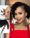 qvr hair bouncy curly crochet human hair