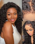 qvr wigs curly edges with water wave texture