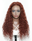 qvr wigs reddish brown 13x4 lace frontal for natural waves