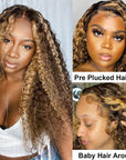 human hair wigs with deep waves, providing a smooth, luscious texture.