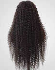 qvr human hair lace wigs deep curly with 100% natural texture