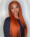 qvr wigs ginger orange human hair lace wigs for bold looks