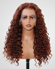 stylish reddish brown human hair lace wigs by qvr