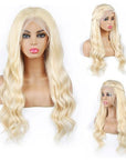 qvr wigs 613 honey blonde 180% density body wave lace front wig