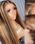 QVR wear and go wigs honey blonde highlights