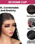 QVR Glueless Pre-Cut 4x6 Lace Closure Dark Brown