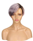 qvr wigs c part lace human hair pixie cut for chic black women
