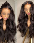 body wave hd lace wigs human hair with 5x5 lace closure for flawless blend