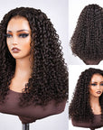 QVR Seamless M-Hairline Upgraded Water Wave Glueless Lace Front Human Hair Wig