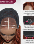 qvr pre plucked lace frontal wig adjustable band