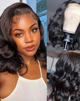 stylish short bob human hair wear and go wig for a sleek look