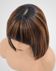 short bob wigs with classic 1B/30 color and airy texture