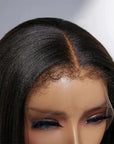 qvr wigs straight lace frontal 13x4/13x6 with curly edges and baby hair