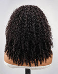 Back View Of QVR Hair Burmese Curly Wigs Healthy Curl No Split End